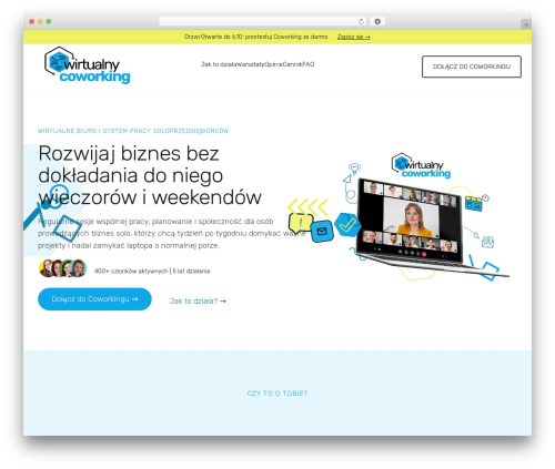 MrSkillz theme WordPress - wirtualnycoworking.pl