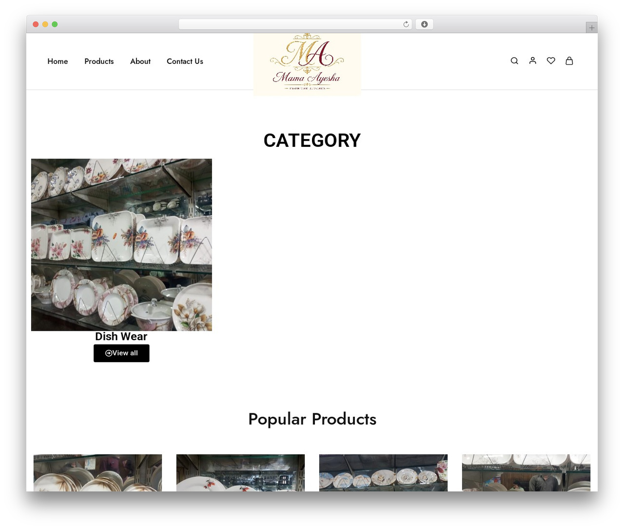Razzi WordPress page theme - mamaayesha.com
