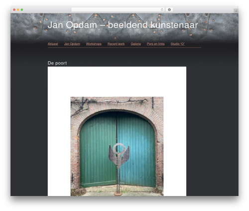 Sharpfolio WordPress theme design - janopdam.nl