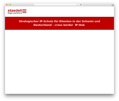 WordPress theme Hello Elementor - staedeli-legalpartners.ch