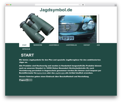 WordPress theme JS3 - jagdsymbol.transina-server.de