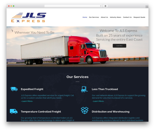 WordPress theme Logistic - jlsexpress.com