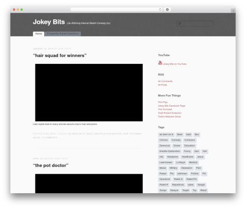 WordPress theme simpleX - jokeybits.com