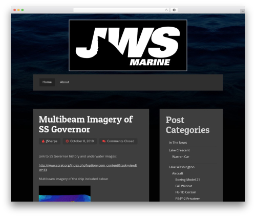 WordPress theme volta - jawsmarine.com