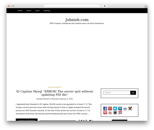 Writee top WordPress theme - johnish.com Writee top WordPress theme - johnish.com
