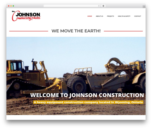 Billio WordPress theme - johnsonconstruct.ca