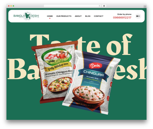 Eatsy food WordPress theme - bangladeshifoods.com.bd