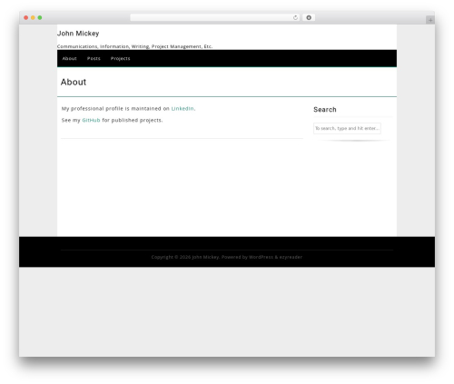 EzyReader WordPress website theme - johnsmickey.com EzyReader WordPress website theme - johnsmickey.com