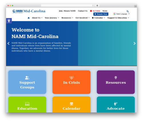 GeneratePress WordPress theme - namimid-carolina.org