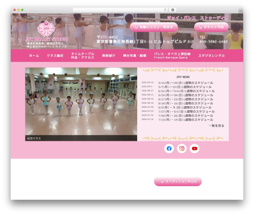 Joy theme WordPress - joy-ballet-studio.com