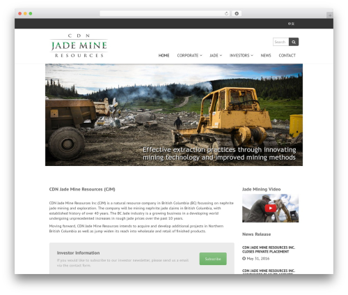 MX WordPress theme for business - jademineresources.com