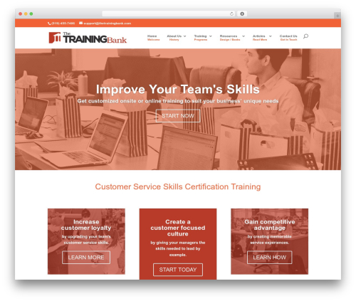 Divi modules simple heading WordPress plugin - thetrainingbank.com