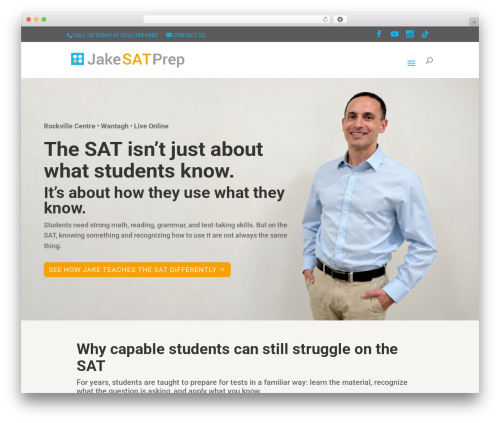 Theme WordPress Divi - jakesatprep.com