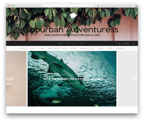 Theme WordPress freyja - thesuburbanadventuress.com