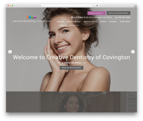 theme9 WordPress theme - creativedentistryofcovington.com