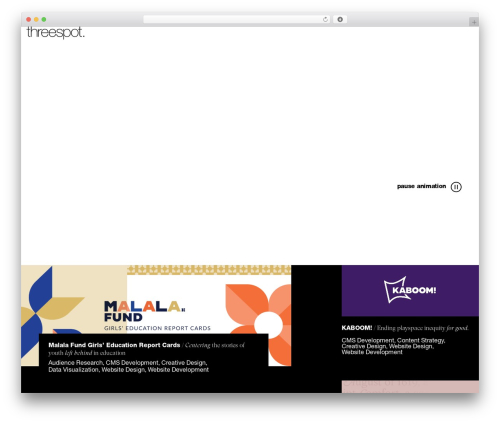 Threespot premium WordPress theme - www.threespot.com