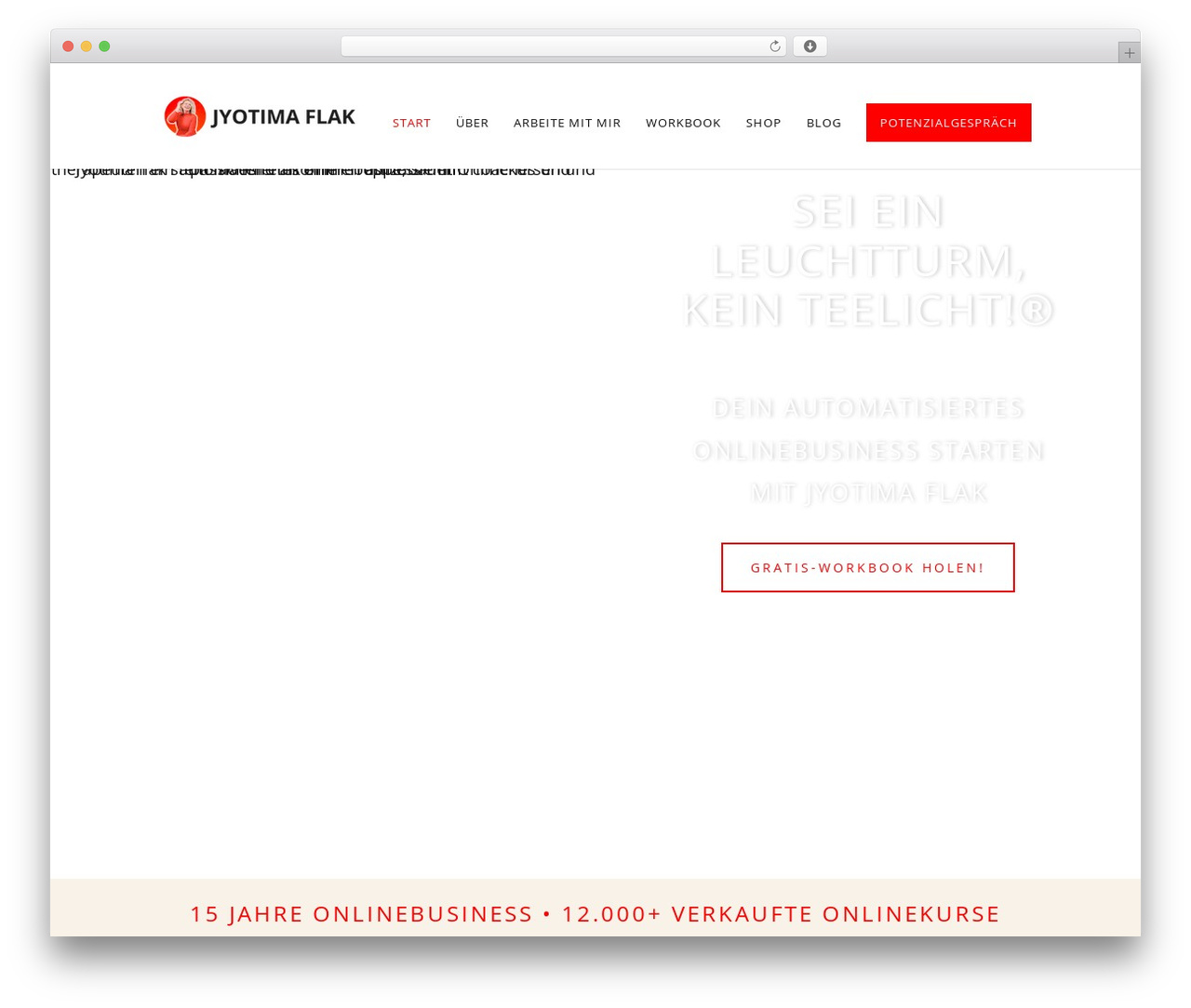 WordPress theme Divi - jyotimaflak.com