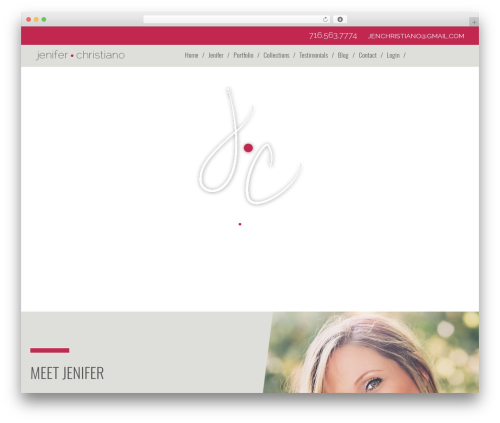 WordPress theme MSH Responsive Theme - jeniferchristianophotography.com