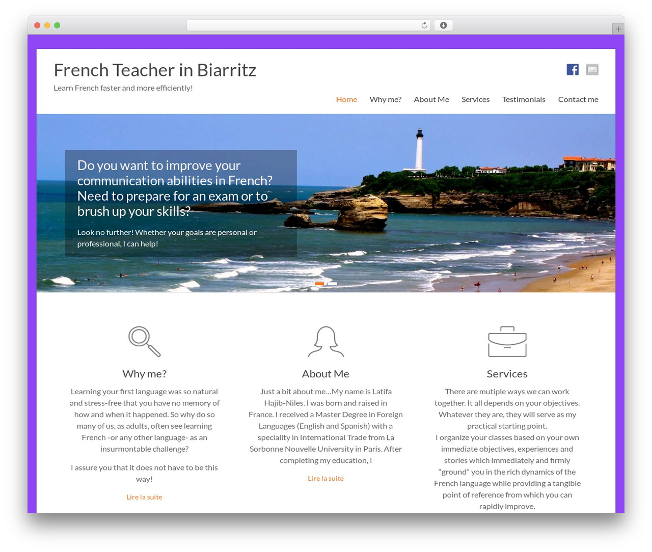 WordPress theme Spacious - french-teacher-in-biarritz.com