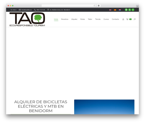 WP theme The7 Classic - taobike.es