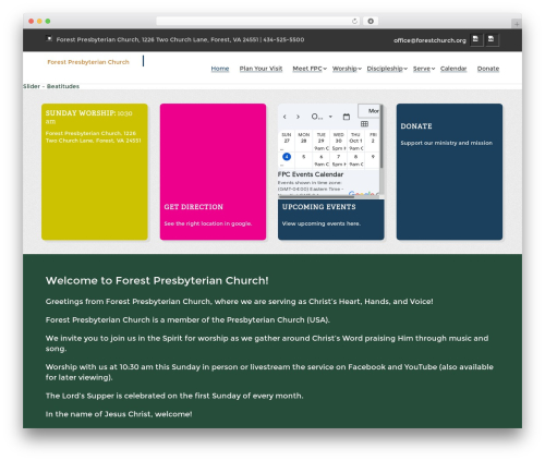 Divi WordPress theme - forestchurch.org