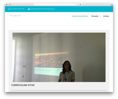 MediHealth best free WordPress theme - catarinacorreiamartinsosteopata.pt