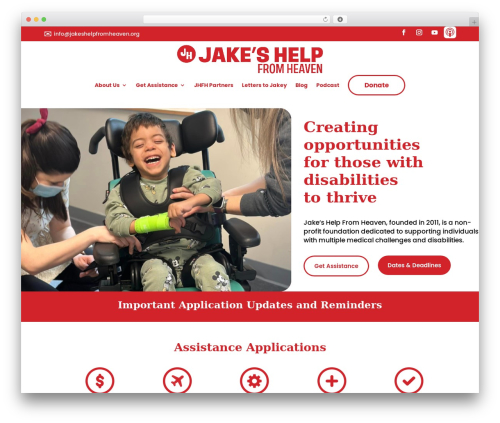 Theme WordPress Divi - jakeshelpfromheaven.org