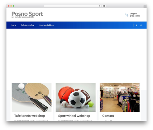 Braintech best WordPress theme - posno-sport.nl