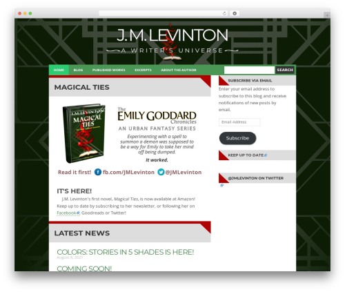 Euclid WordPress Theme WordPress theme design - jmlevinton.com