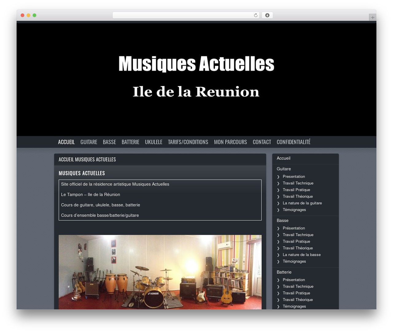 Soundcheck WordPress theme design - jeanmarcbontemps.fr