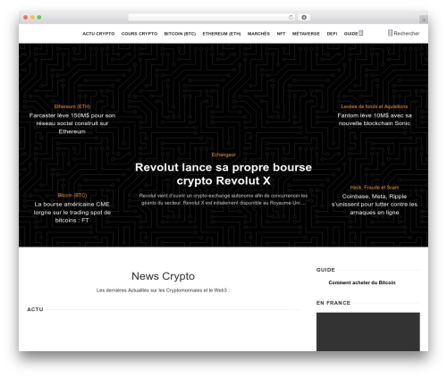 The Next Mag best WordPress theme - coins.fr