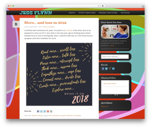 Genesis social profiles menu WordPress plugin - jessflynn.com