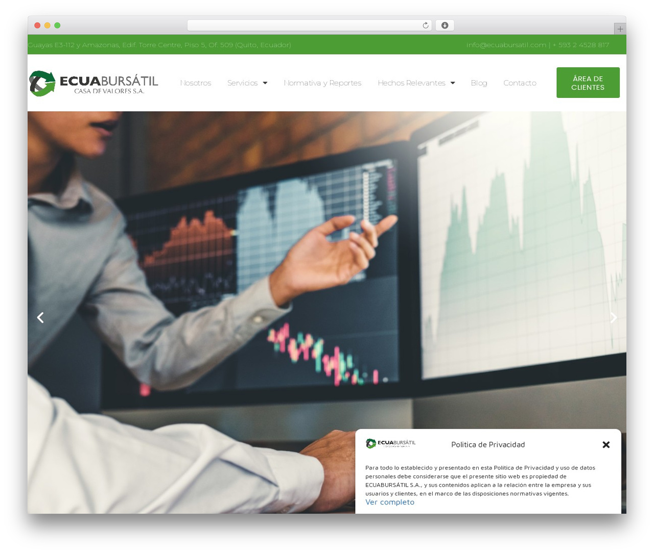 Theme WordPress Hello Elementor - ecuabursatil.com