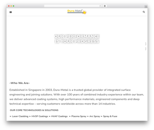 Theme WordPress MainTheme - durametal-alloy.com