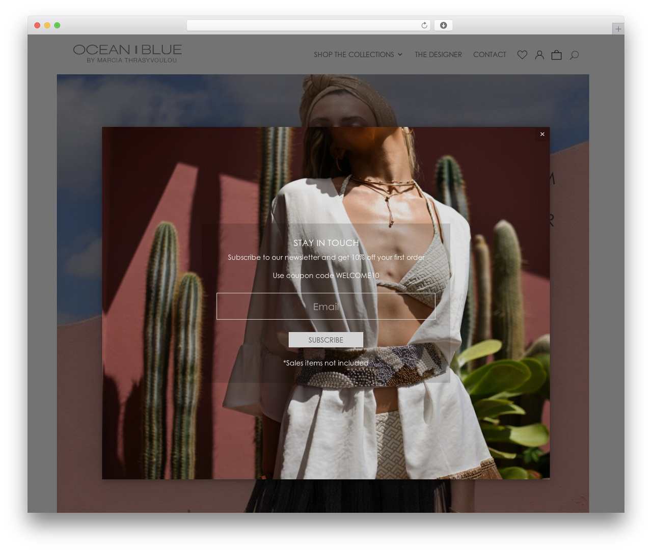 WordPress theme Custom - oceanbluecollection.com