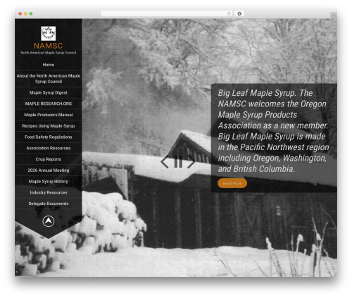 WordPress theme Wide Range - mapleseason.org