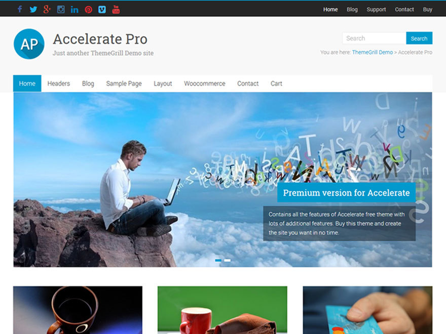 Accelerate Pro WordPress theme