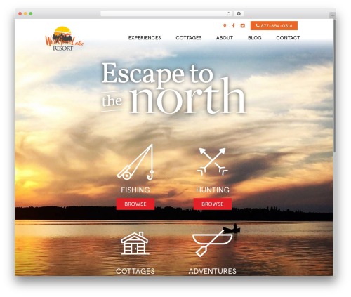 Arcadia WordPress theme - wildgooselake.com