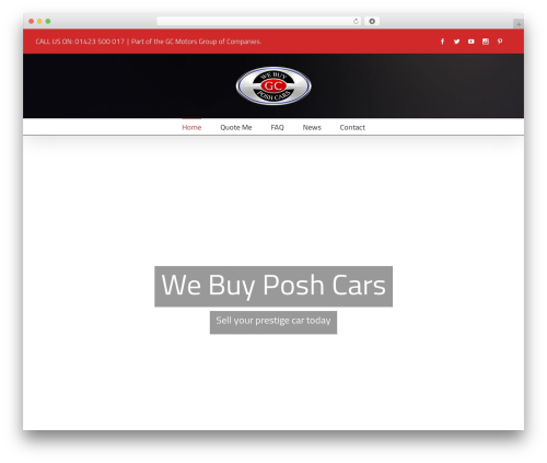 Forms contact WordPress plugin - webuyposhcars.co.uk