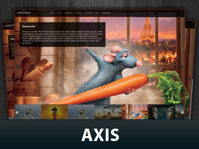 Axis WordPress theme by Jinsona