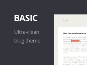 Basic WordPress blog theme Basic WordPress blog theme