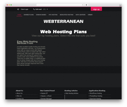 Contrast WordPress theme - webterraneanhosting.com