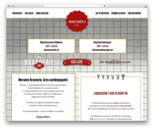 Create WordPress theme - wersens.se