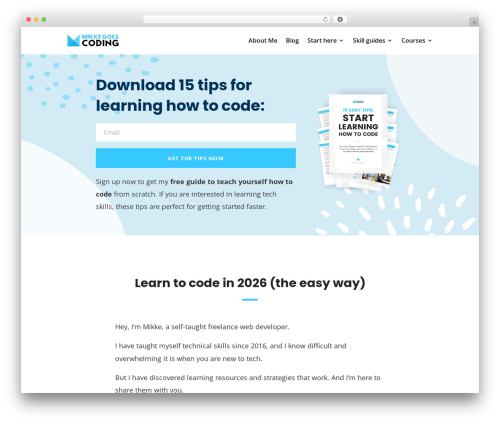 Divi theme WordPress - mikkegoes.com