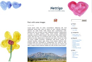 Flowery WordPress theme