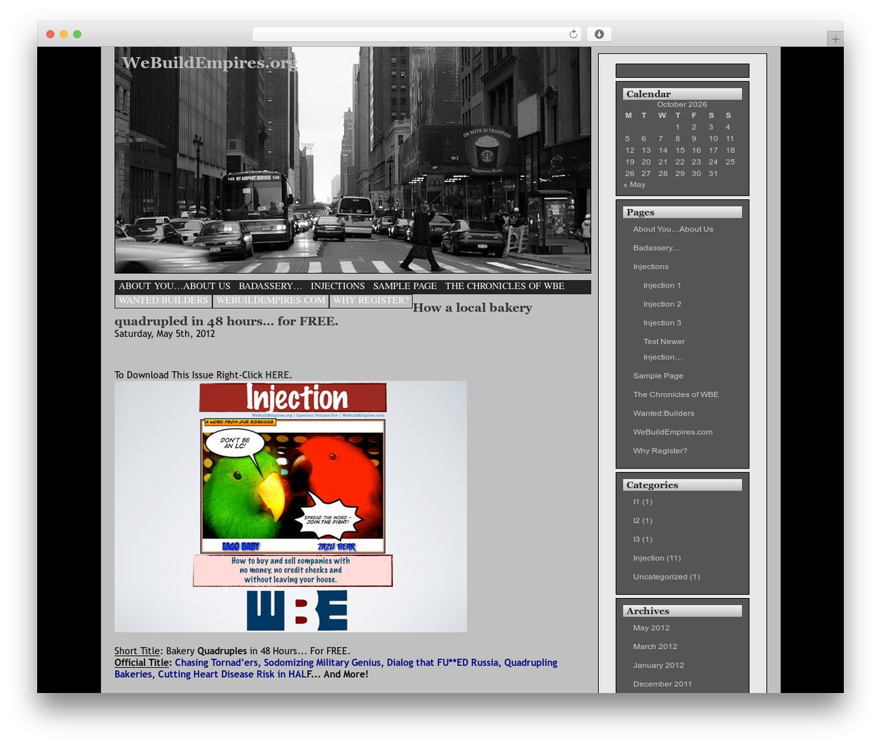 Genesis WordPress theme - webuildempires.org