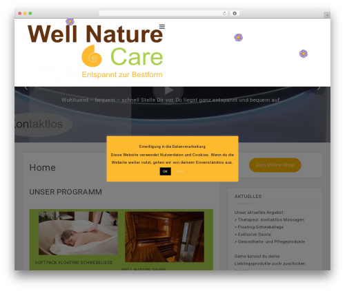 Falling Things (falling-things) free WordPress plugin - wellnature.de