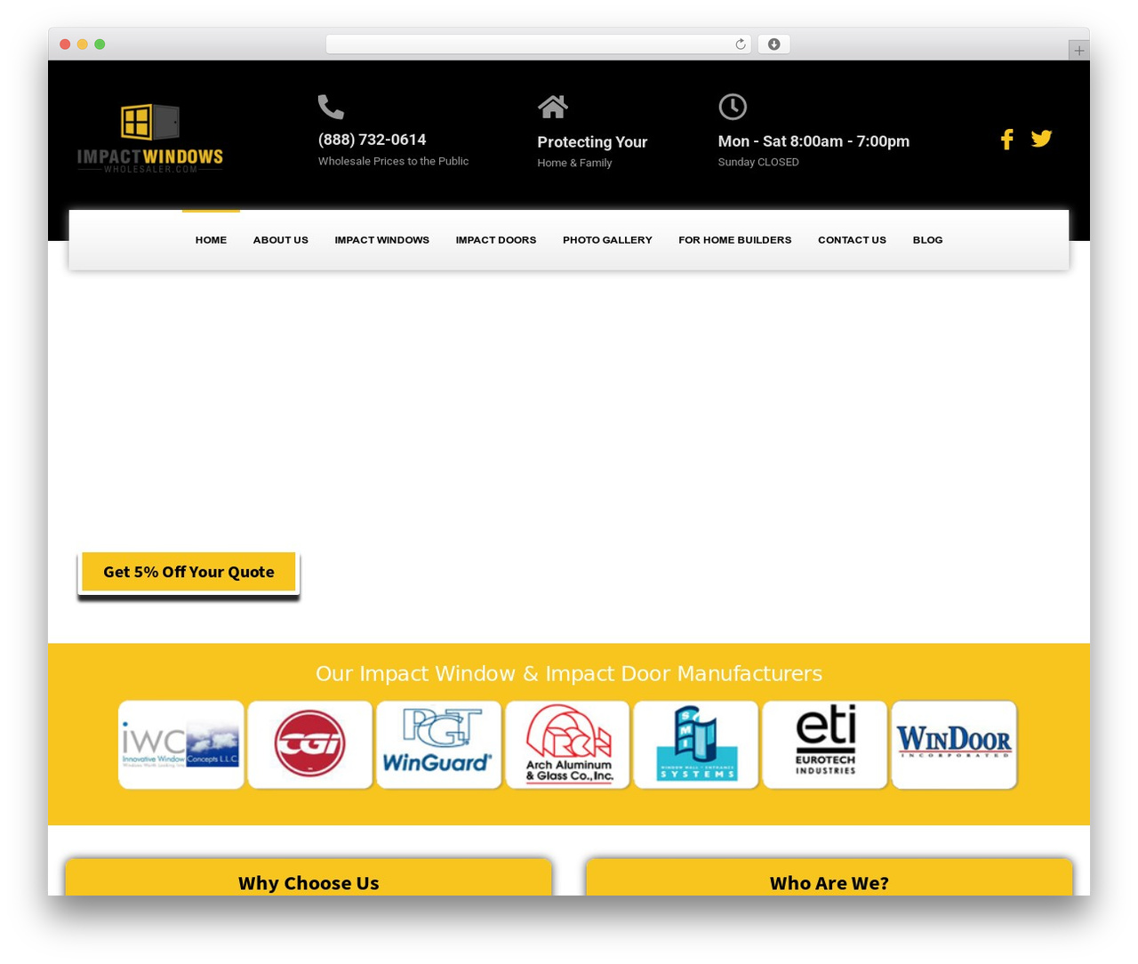 Hello Elementor theme WordPress - impactwindowswholesaler.com
