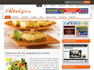 iRecipes WordPress theme