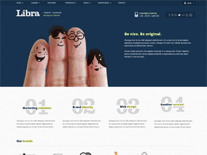 Libra WordPress portfolio template